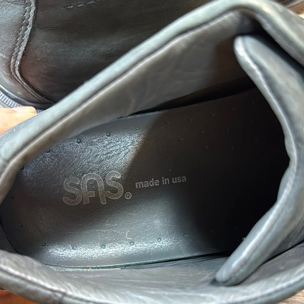 SAS dark gray men’s ankle boots comfortable boots size 13 wide (s11)